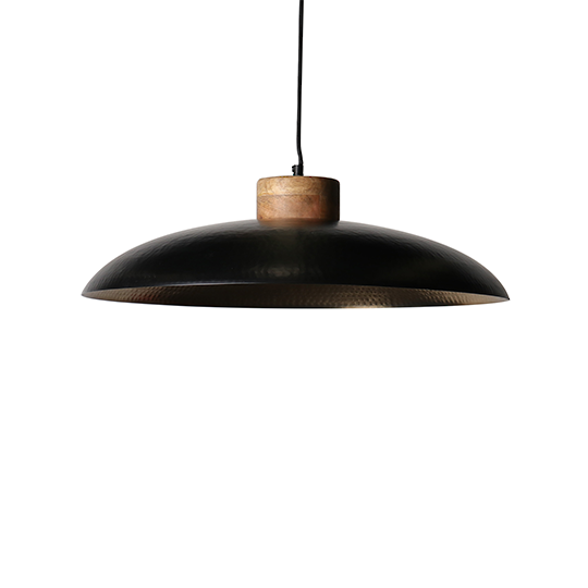 Disk Pendant 61cm dia - Black Outside and Gold Inside